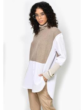 Camasa Pulover Turtleneck Bej